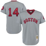 Mitchell & Ness Men's Boston 1975 Red Sox Jim Rice Mitchell & Ness Gray Authentic Throwback Jersey