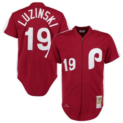  Mitchell & Ness Men's 1979 Philadelphia Phillies Greg Luzinski Mitchell & Ness Maroon Authentic Throwback Jersey