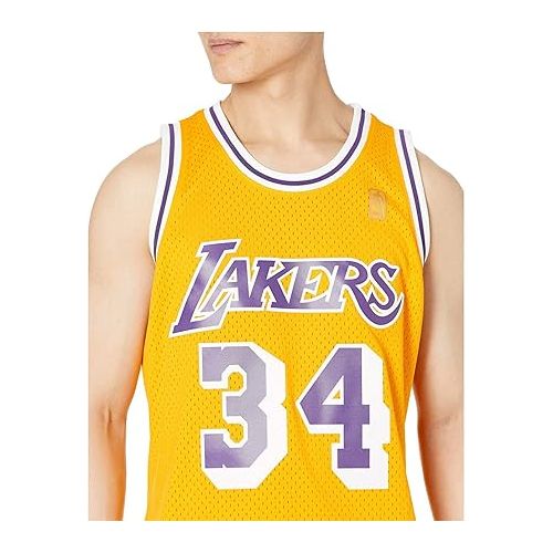  Mitchell & Ness Los Angeles Lakers Mens Jersey 34 Shaquille O'Neal Swingman