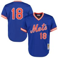 Mitchell & Ness Men's New York Mets Darryl Strawberry Mitchell & Ness Royal Cooperstown Mesh Batting Practice Jersey