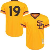 Mitchell & Ness Men's San Diego Padres Tony Gwynn Mitchell & Ness Gold 1982 Authentic Cooperstown Collection Mesh Batting Practice Jersey