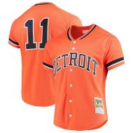 Mitchell & Ness Men's Detroit Tigers Sparky Anderson Mitchell & Ness Orange Fashion Cooperstown Collection Mesh Batting Practice Jersey