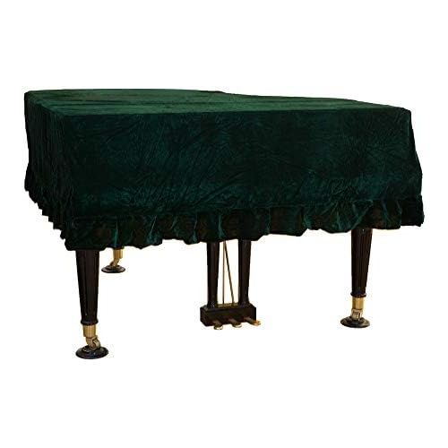  [아마존베스트]Mitef Classic Pleuche Universal Grand Piano Cover Decorative Piano Cover, Green,Size:150cm/59.0inches