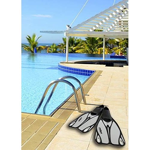  MITON 4 teiliges Flossenset CURL Groesse 44/45 Erwachsene Taucherset Schnorchel Taucherbrille Flossen Schwimmflossen mit Transportbeutel Unisex fuer Damen und Herren