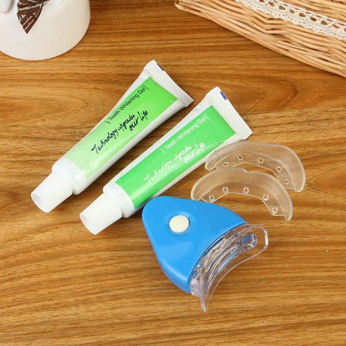  Mitrc Teeth Whitening Kit with Led Light, Toothpaste Gel Bleaching Healthy Oral Care Toothpaste Personal Dental Kit/Healthy Oral Care