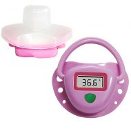 Mitrc Kid Digital Mouth Thermometer, Kid Nipple Pacifier Fever Temperature Monitor, Plastic, Pink, (Not Batteries Included)