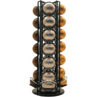 Coffee Capsule Holder For Nespresso Vertuoline , Coffee Capsule Stands Rotating Pod Rack holds 28 Nespresso Vertuo Pods, Black