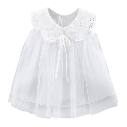 Miuye yuren-Baby Dresses for Girls Toddler Baby Bow Lace Tiered Tutu Tulle Flower Girl Dress Formal Party Casual Princess Dress
