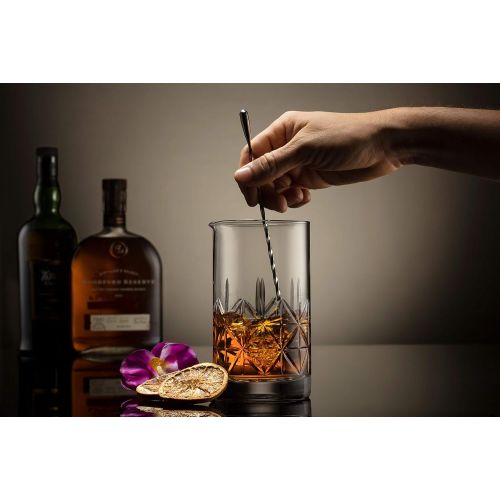  [아마존베스트]Mixology & Craft Crystal Cocktail Mixing Glass bartender Beaker // 24oz Cocktail Stirring Glass with Thick Weighted Bottom // Professional Bar Beaker Mixing Glass for an Awesome Mixing Experience