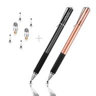 [아마존핫딜]Mixoo Stift Prazision Disc Eingabestift Touchstift Stylus 2 in 1 Kapazitive Touchscreen Stift mit 4 Disc Tip, 2 Fiber Tip Kompatibel fuer Smartphones &Tablets Apple iPhone, iPad, iP