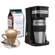 Mixpresso Ultimate 2-In-1 Single Cup Coffee Maker & 14oz Travel Mug Combo | Portable & Lightweight Personal Drip Coffee Brewer & Tumbler Advanced Auto Shut Off Function & Reusable Eco-Friend
