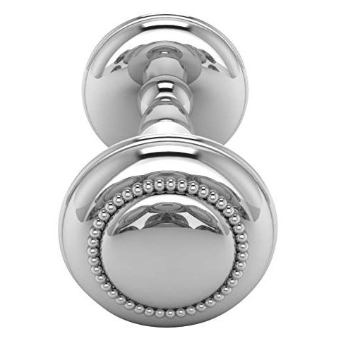  [아마존베스트]Miza Sterling Beaded Silver Dumbbell Rattle