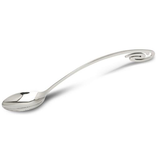  [아마존베스트]Miza Sterling Miza Curve Sterling Silver Baby Feeding Spoon