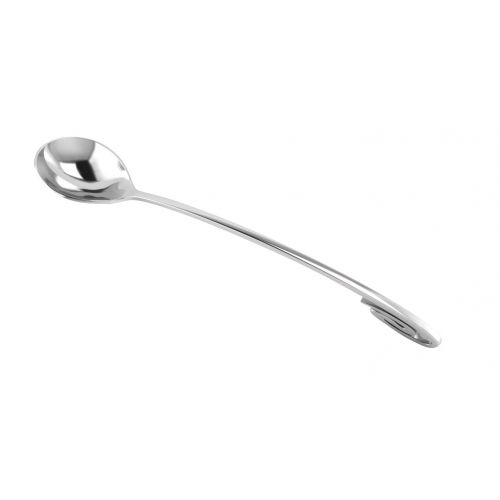 [아마존베스트]Miza Sterling Miza Curve Sterling Silver Baby Feeding Spoon