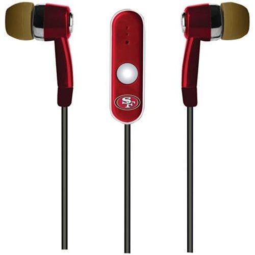  Mizco NFL San Francisco 49ers Hands Free Ear Buds with Microphone
