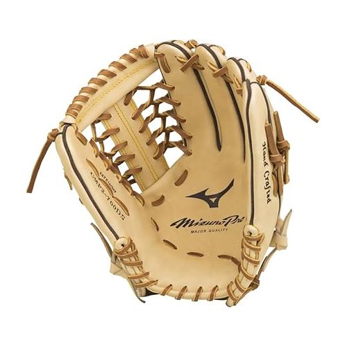 미즈노 Mizuno Pro GMP2-700DS Outfield Model Gloves, Tan, 12.75