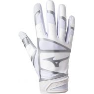 Mizuno F-257 Women's Softball Batting Gloves | Pair | Full Grain Leather Palm | AirMesh Inserts | QuikAdjust Wrist Tab