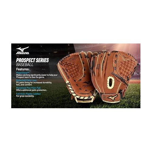 미즈노 Mizuno GPP900Y3 Prospect Series PowerClose Baseball Gloves, 9