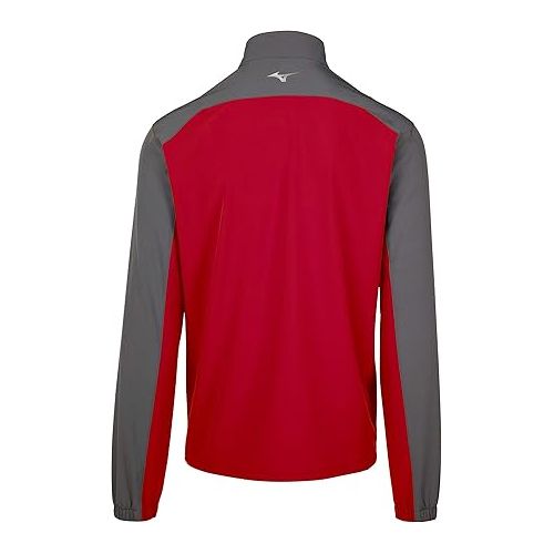 미즈노 Mizuno Youth Comp Long Sleeve Batting Jacket, Red-Shade, Medium