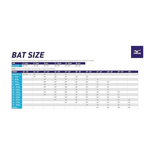 미즈노 Mizuno PWR ALLOY -10 USA Youth Baseball Bat | 2 5/8 inch Barrel | 1 Piece Aluminum | Aerospace Grade Alloy | Multiband Barrel | Cushioned Grip
