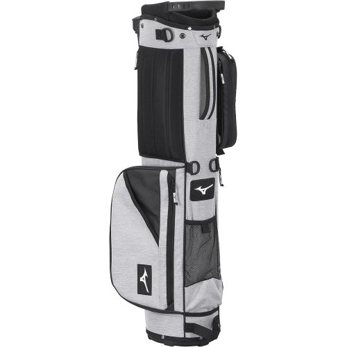 미즈노 Mizuno BR-D2 Golf Carry Bag 4 Way Top Cuff 2 Full Length Dividers Dual Shoulder Straps Manual Open/Close Mini Stand Legs Detachable Mod Pouch