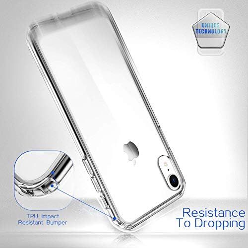  [아마존베스트]Mkeke Compatible with iPhone XR Case,Clear Anti-Scratch Shock Absorption Cover Case for iPhone XR Clear