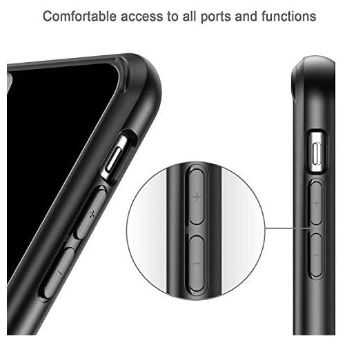  [아마존베스트]Mkeke Compatible with iPhone XR Case,Clear Cover for 6.1 Inch Black