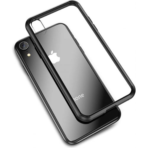  [아마존베스트]Mkeke Compatible with iPhone XR Case,Clear Cover for 6.1 Inch Black