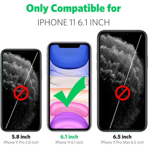  [아마존베스트]Mkeke Compatible with iPhone 11 Case, Clear Cover for 6.1 Inch Black