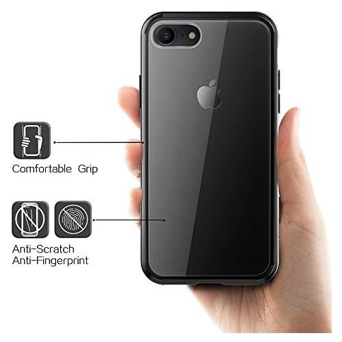  [아마존베스트]Mkeke Compatible with iPhone SE 2020 Case,Compatible with iPhone 8 Case,Compatible with iPhone 7 Case Clear Cases-Black