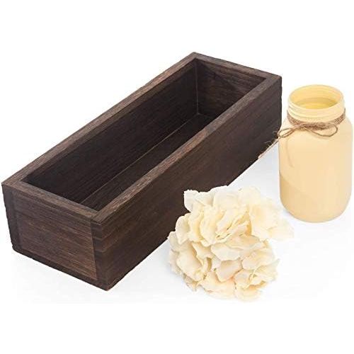  Visit the Mkouo Store Mkono Bathroom Decoration Box Toilet Paper Holder Wooden Tank Box Storage Basket Bathroom Kitchen Table Counter Farmhouse Rustic Home Decor