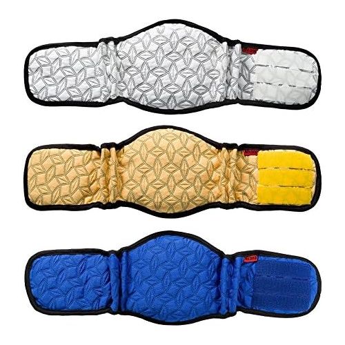  Visit the Mkouo Store Mkouo (Pack of 3) Male Dog Nappy Urine Incontinence Waterproof Belly Band Pad Washable Nappy