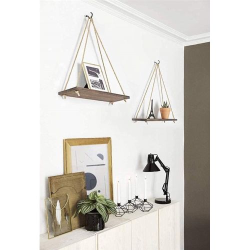  Visit the Mkouo Store Mkouo Wall Hanging Shelves Plant Hanger