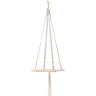 Visit the Mkouo Store Mkouo Macrame Hanging Planter, Plant Hanger, Hanging Plant Shelf, Hanging Plant Holder, Cotton Plant Hanger, Pot Hanger, Flower Pot Hanger - 45 Inches