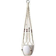Visit the Mkouo Store Mkouo Macrame Hanging Basket, Modern