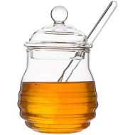 Visit the Mkouo Store Mkouo Glass Honey Jar, transparent