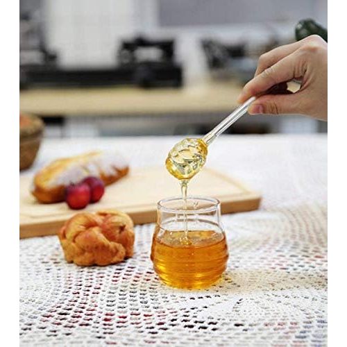  Visit the Mkouo Store Mkouo Glass Honey Jar, transparent