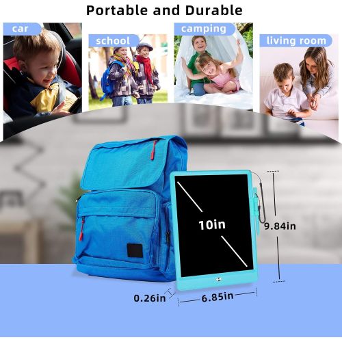  [아마존베스트]mloong LCD Writing Tablet,10 Inch Doodle Board Kids Tablets Drawing Tablet Electronic Digital Drawing Board for Adults and Kids Ages 3+ (Blue