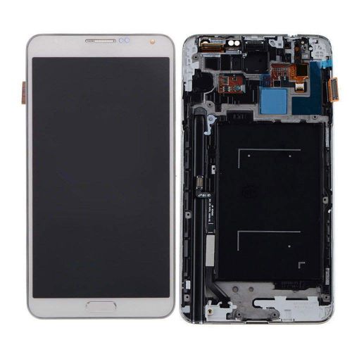  Mmrm MMRM Samsung Galaxy Note 3 N900A N900T 4G Smartphone LCD Display Screen Digitizer Frame Replacement Parts White