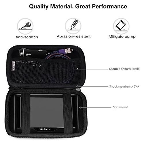  [아마존베스트]MoKo 5-Inch GPS Carrying Case, Portable Hard Shell Protective Pouch Storage Bag for Car GPS Navigator Garmin/Tomtom/Magellan with 5 Display - Black