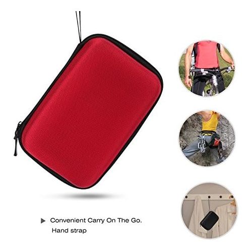  [아마존베스트]MoKo 7-Inch GPS Carrying Case, Portable Hard Shell Protective Pouch Storage Bag for Car GPS Navigator Garmin/Tomtom / Magellan with 7 Display - Red