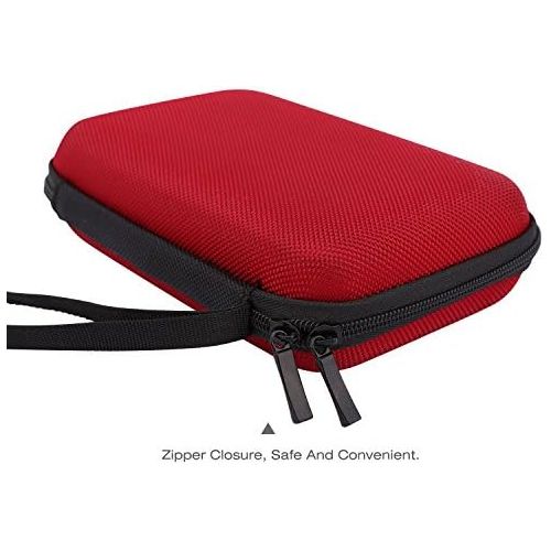  [아마존베스트]MoKo 7-Inch GPS Carrying Case, Portable Hard Shell Protective Pouch Storage Bag for Car GPS Navigator Garmin/Tomtom / Magellan with 7 Display - Red