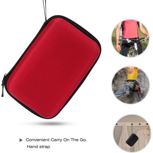  [아마존베스트]MoKo 7-Inch GPS Carrying Case, Portable Hard Shell Protective Pouch Storage Bag for Car GPS Navigator Garmin/Tomtom / Magellan with 7 Display - Red