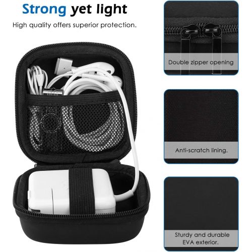  [아마존베스트]MoKo Power Adapter Case Bag, [Anti-scratch] Accessories Organizer Storage Carrying Bag Compatible with Apple MacBook Power Adapter, Surface 3 Power Charge, Magic Mouse, Earphones,