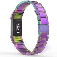 [아마존베스트]MoKo Fitbit Charge 2 Band, Universal Stainless Steel Watch Band Strap Band Bracelet + Connector for 2016 Fitbit Charge 2 Heart Rate + Fitness Wristband (Smart Watch NOT Included),