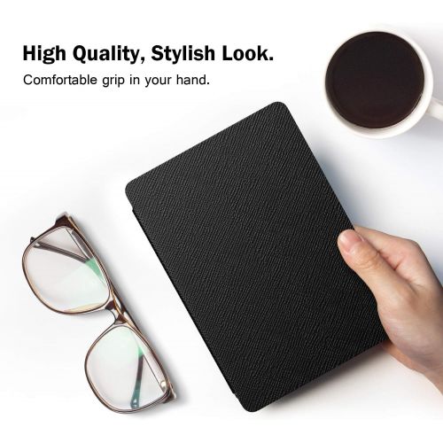  [아마존베스트]MoKo Case Fits Kindle Paperwhite (10th Generation, 2018 Releases), Thinnest Lightest Smart Shell Cover with Auto Wake/Sleep for Amazon Kindle Paperwhite 2018 E-Reader - Black