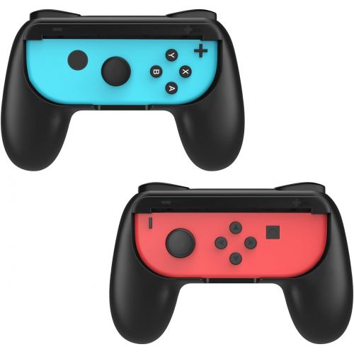  [아마존 핫딜]  [아마존핫딜]MoKo Nintendo Switch Joy Con Griff Gaming Controller -[2 Stueck] Komfort Gamepad Controller Grips fuer Nintendo Switch Joy-Con, Schwarz