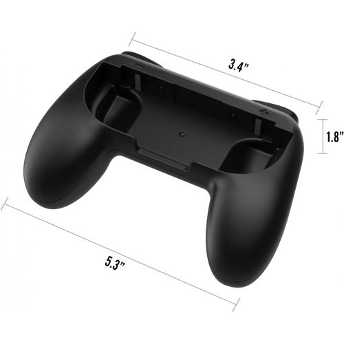  [아마존 핫딜]  [아마존핫딜]MoKo Nintendo Switch Joy Con Griff Gaming Controller -[2 Stueck] Komfort Gamepad Controller Grips fuer Nintendo Switch Joy-Con, Schwarz