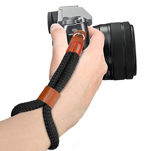  MoKo Camera Hand Wrist Strap, Cotton Adjustable Camera Hand Grip Strap Wristband Stability and Security for Fujifilm/Nikon/Canon/Sony/Olympus/Panasonic/SLR/DSLR Digital Cameras - B