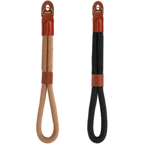  MoKo Camera Hand Wrist Strap [2 Pack], Cotton Adjustable Camera Hand Grip Strap Wristband Stability Security for Fujifilm/Nikon/Canon/Sony/Olympus/Panasonic/SLR/DSLR Digital Camera